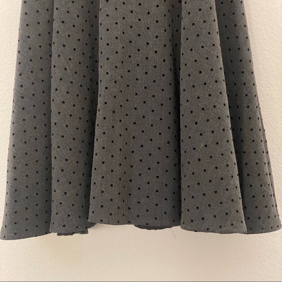 Merry Marilyn Small Polka Dot Dress - Dark Gray w/ Black Polka Dots - Picture 4 of 7